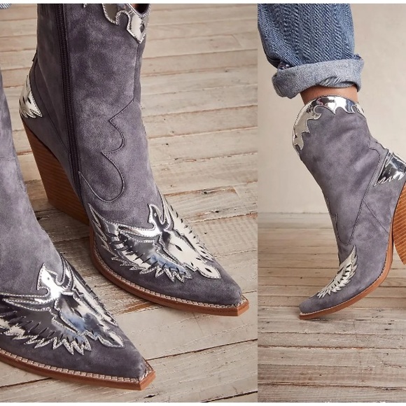 Free people Jeffrey Campbell dolly boots size 7 new without box - Picture 2 of 12